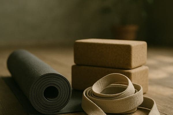 Yoga mat with natural light